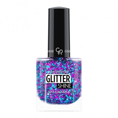 Golden Rose | Extreme Glitter Shine Nail Lacquer | Gelinio efekto nagų lakas 10.2ml Nr. 211