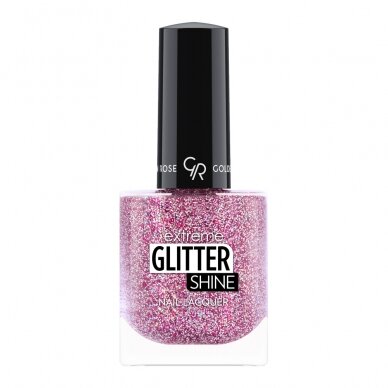 Golden Rose | Extreme Glitter Shine Nail Lacquer | Gelinio efekto nagų lakas 10.2ml Nr. 208