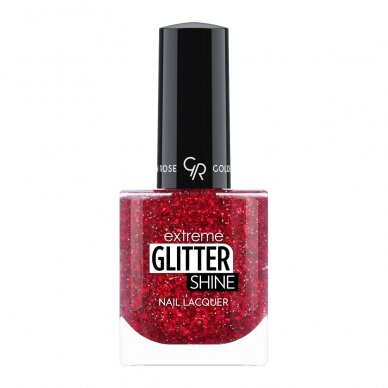 Golden Rose | Extreme Glitter Shine Nail Lacquer | Gelinio efekto nagų lakas 10.2ml Nr. 210