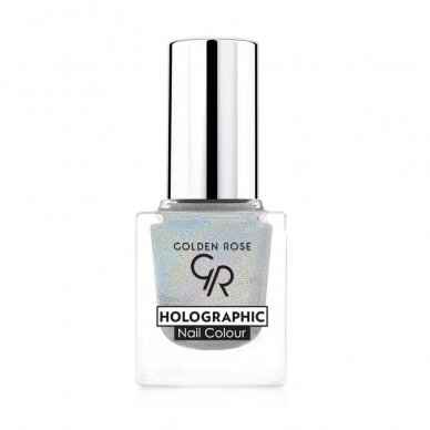 Golden Rose | Holographic Nail Colour | Holografinis nagų lakas 10.2ml Nr. 01