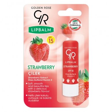 Golden Rose | Lip Balm | Strawberry SPF 15, 4,6g