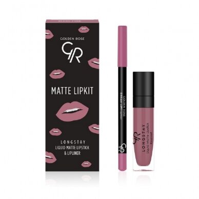 Golden Rose | Matte Lip Kit | Blush Pink 7.1ml
