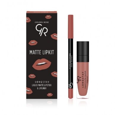 Golden Rose | Matte Lip Kit | Warm Sable 7.1ml