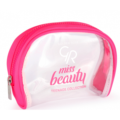 Golden Rose | Miss Beauty | Transparent Cosmetic bag 1pc