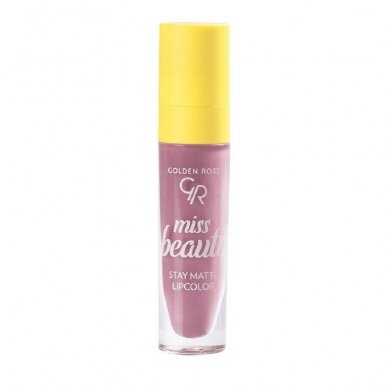 Golden Rose | Miss Beauty Stay Matte | Matiniai lūpų dažai 5.5ml Nr. 04