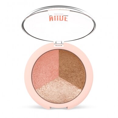 Golden Rose | Nude Look Baked Trio Face Powder | "3 in 1" veido pudra 9g