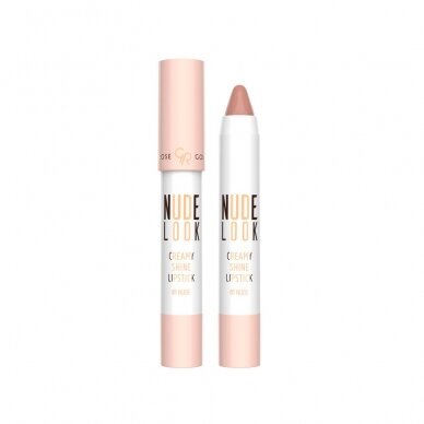 Golden Rose | Nude Look Creamy Shine Lipstick | 3.5g Nr. 01