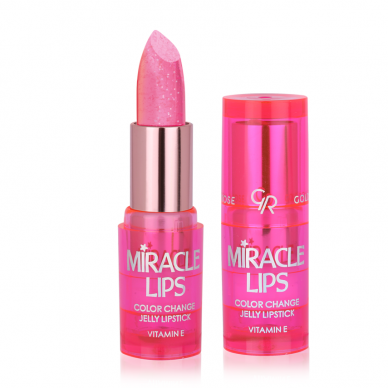 Golden Rose | Miracle Lips Color Change Jelly Lipstick | Nr. 101 Berry Pink, 3.7g