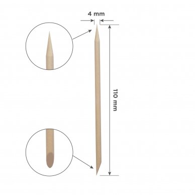 Staleks Pro orange stick Expert 110mm, 100vnt 1