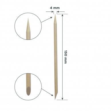 Staleks Pro apelsinmedžio lazdelės Expert 150mm, 100vnt 1