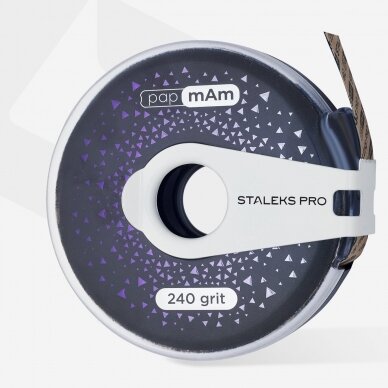 Staleks Pro File Abrasive Refill with Case, 240 Grit Insertable PapmAm