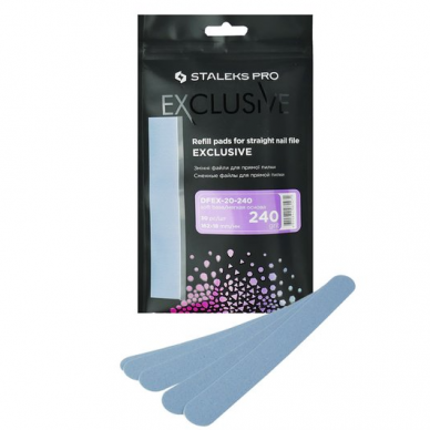 Staleks Pro file abrasives, 240 grit, 30 units glued